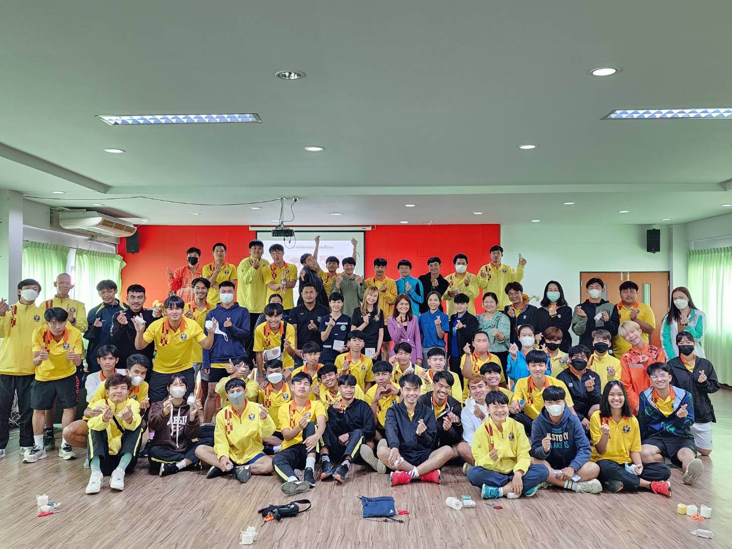 โครงการพัฒนาการเรียนการสอน สาขาวิทยาศาสตร์การออกกำลังกายและกีฬา กิจกรรมอบรมพัฒนาผู้เรียนตามกรอบคุณวุฒิอุดมศึกษา ปีการศึกษา 2565 