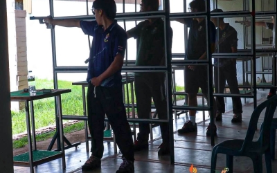 ทัพนักกีฬายิงปืน มกช.มหาสารคาม ลงสนามพลศึกษาเกมส์ ครั้งที่ 49...