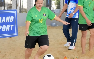 มกช.มหาสารคาม ลงสนามฟุตวอลเลย์ ศึกพลศึกษาเกมส์ ครั้งที่ 49